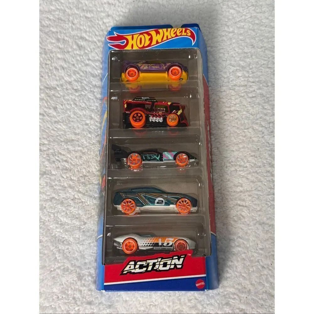 Hot Wheels Action 5-PackโDiecast Cars 01806 1:64 / NIP